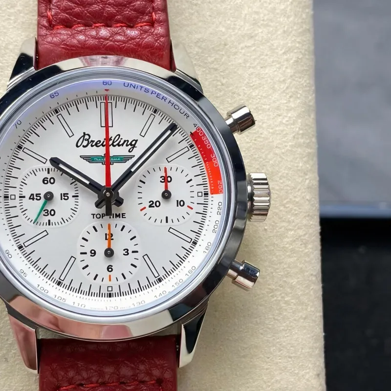 Breitling Top Time B01 Chronograph Ford Mustang AB0176A71A1X1 Replica - Cadran Blanc