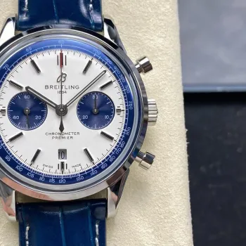 Breitling Premier AB01186A1G1P1 Replica - Cadran Argent Acier Inoxydable