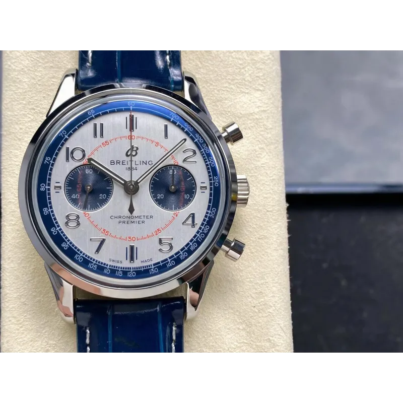 Breitling Premier AB0118A71G1P2 Replica - Cadran Argent Acier Inoxydable