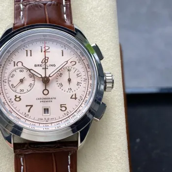 Breitling Premier B01 Chronograph 42 AB0145211G1P2 Replica - Cadran Argent