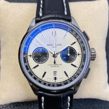 Breitling Premier AB0118221G1P2 Replica - Cadran Argent Acier Inoxydable