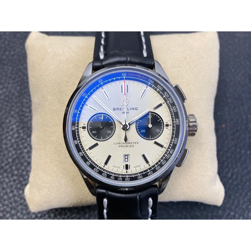Breitling Premier AB0118221G1P2 Replica - Cadran Argent Acier Inoxydable
