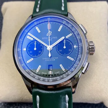 Breitling Premier AB0118221L1P2 Replica - Cadran Vert Acier Inoxydable
