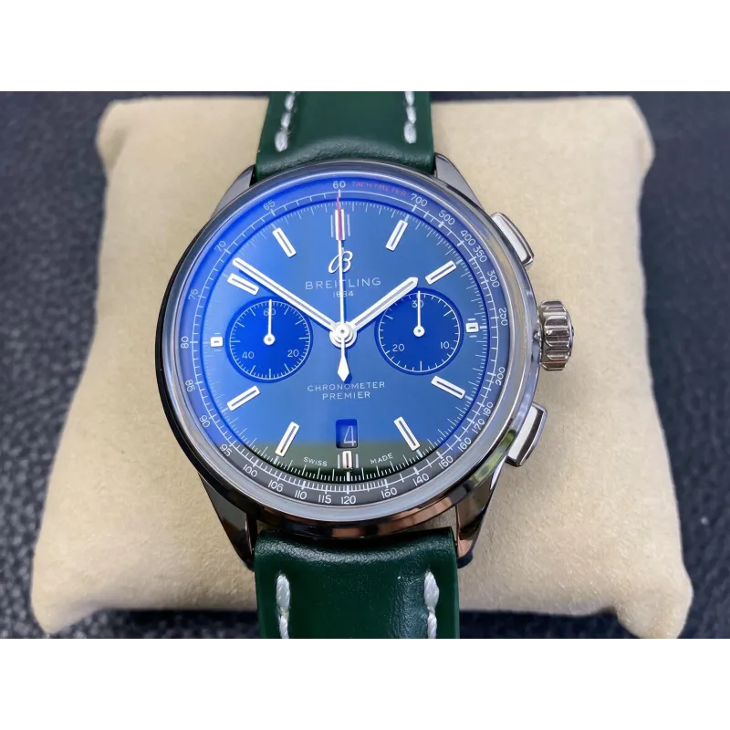 Breitling Premier AB0118221L1P2 Replica - Cadran Vert Acier Inoxydable