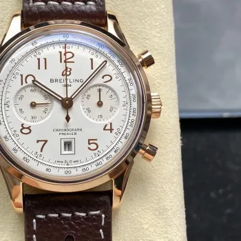 Breitling Premier RB0145371G1P2 Replica - Cadran Argent Bicolore