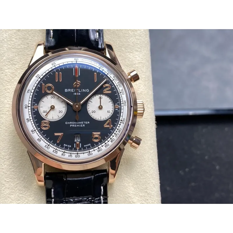 Breitling Premier AB0118A21B1X1 Replica - Cadran Noir Bicolore