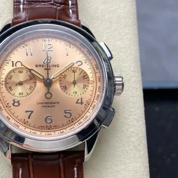 Breitling Premier B09 Chronograph 40 Champagne AB0930F51H1P1 Replica - Cadran Champagne