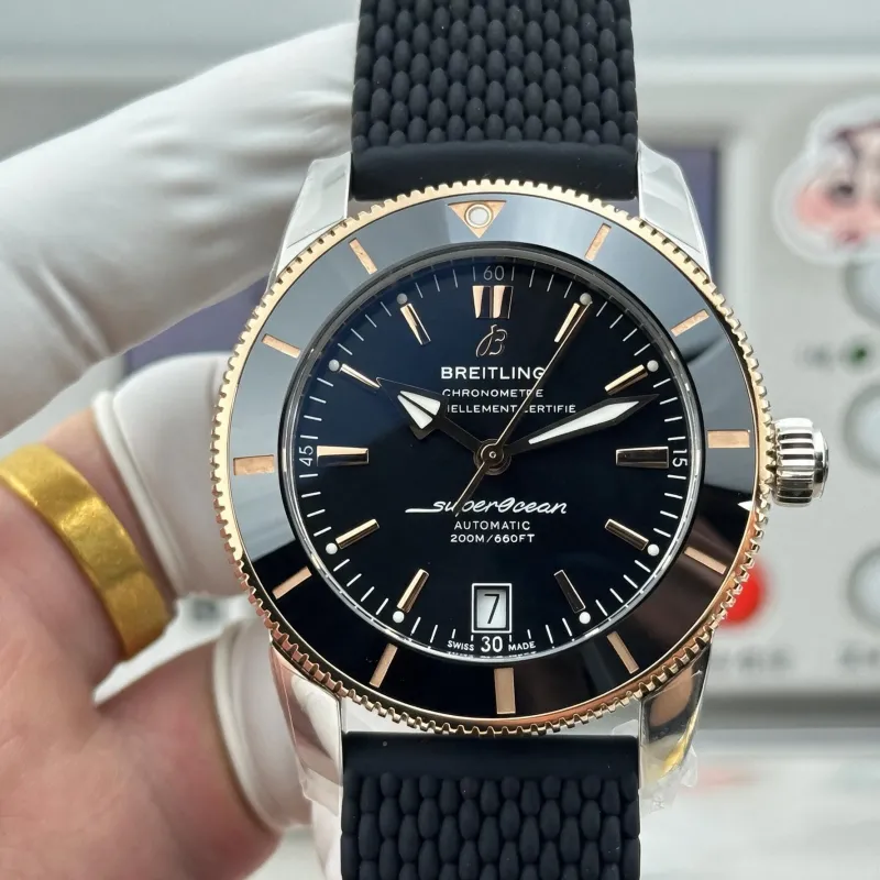 Breitling Superocean Heritage Automatic UB2010121B1S1 Replica - Cadran Noir Bracelet Caoutchouc