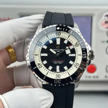 Breitling Superocean Automatic 46 A17378211B1S1 Replica - Cream Bracelet Caoutchouc
