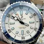 Breitling Superocean A17375E71G1S1 Replica - Cadran Argent Lunette Cannelee