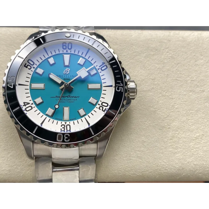 Breitling Superocean Automatic 44 A17376211L2A1 Replica - Cadran Bleu Acier Inoxydable