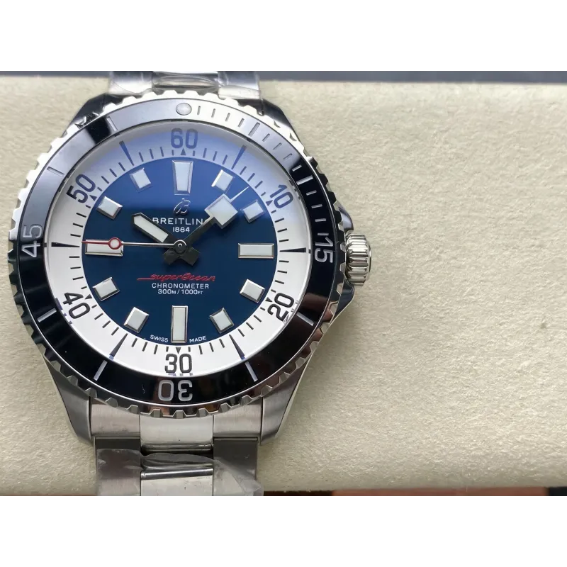Breitling Superocean Automatic 44 A17376211C1A1 Replica - Cadran Bleu Steel Link Bracelet