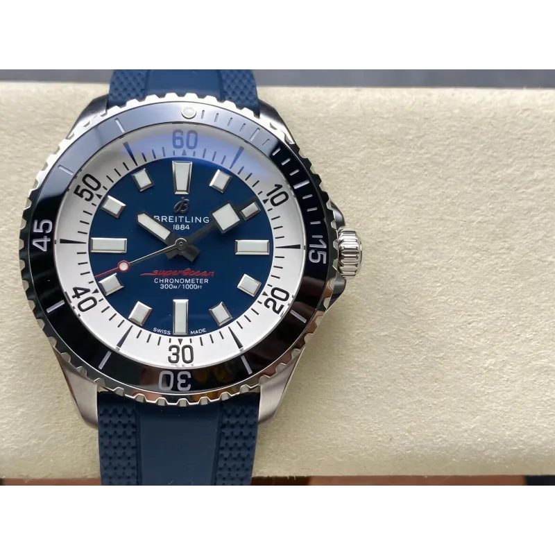 Breitling Superocean 42 A17376211C1S1 Replica - Cadran Bleu Acier Inoxydable