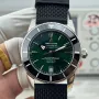 Breitling Superocean Heritage AB2010121L1S1 Replica - Cadran Vert Bracelet Caoutchouc