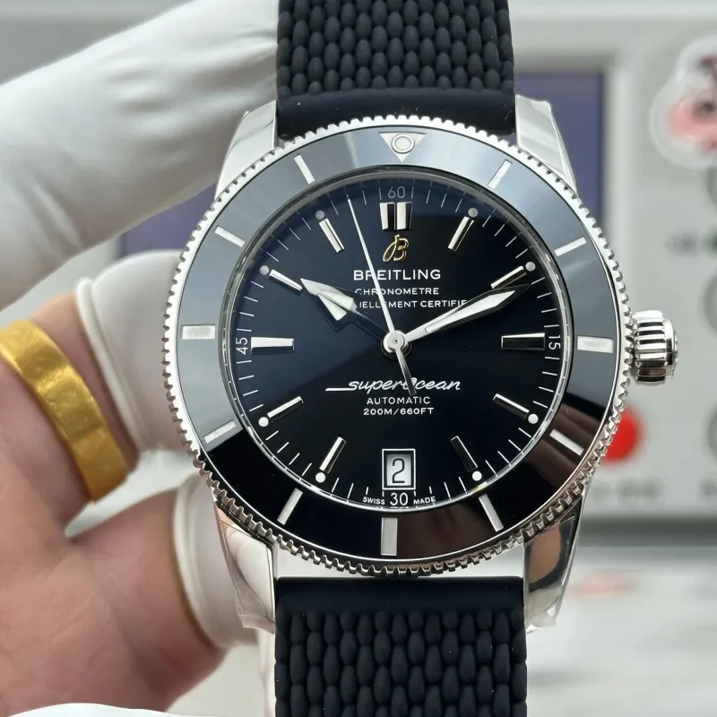 Breitling Superocean Heritage AB201012 Replica - Cadran Noir Bracelet Caoutchouc
