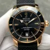 Breitling Superocean Heritage RB2010121B1S1 Replica - Cadran Noir Lunette Cannelee