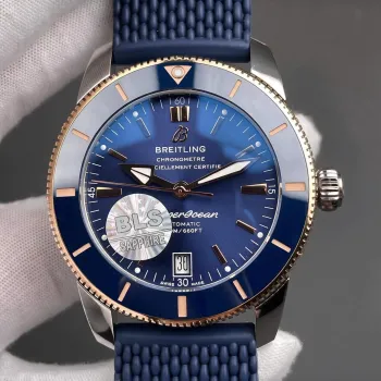 Breitling Superocean Heritage UB3112161C1S1 Replica - Cadran Bleu Lunette Cannelee