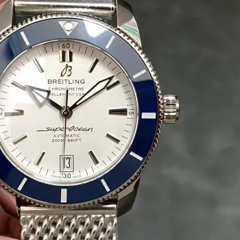 Breitling Superocean Heritage II 42 AB201016/G827-154A Replica - Cadran Argent Maille Milanaise