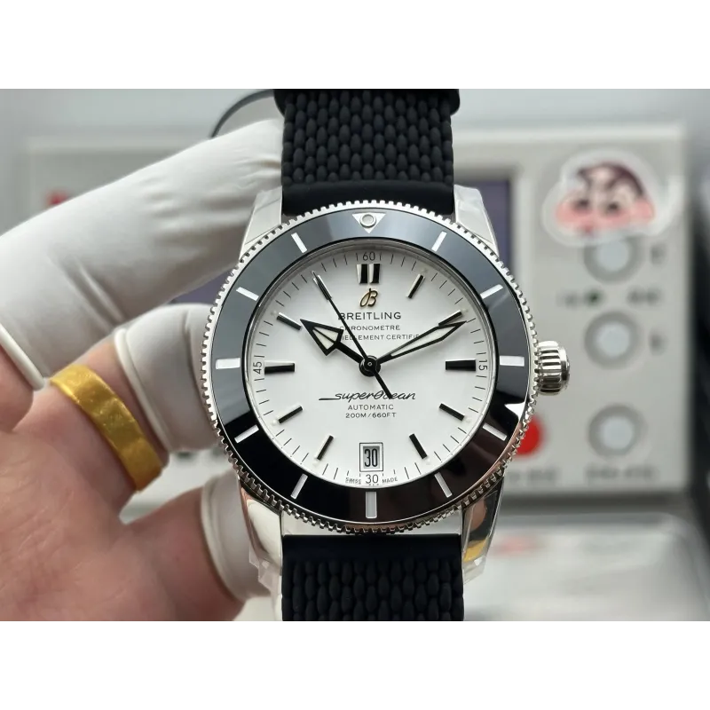 Breitling Superocean Heritage AB201012 Replica - Cadran Argent Maille Milanaise