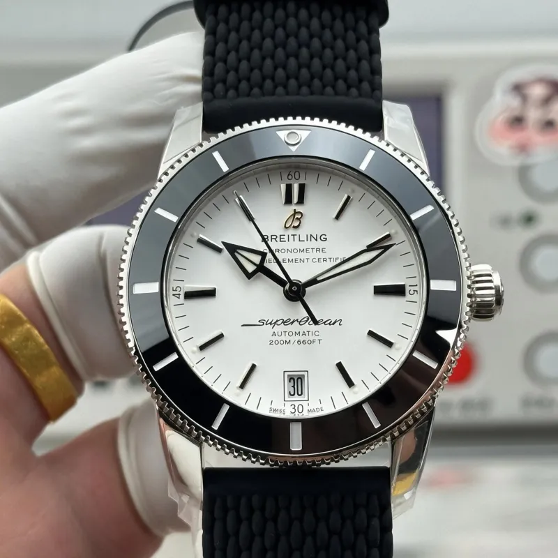 Breitling Superocean Heritage AB201012 Replica - Cadran Argent Maille Milanaise