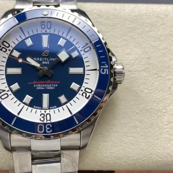 Breitling Superocean A17375E71C1A1 Replica - Cadran Bleu Acier Inoxydable