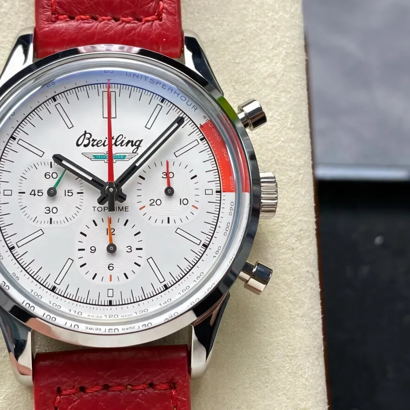 Breitling Top Time AB01766A1A1X1 Replica - Cadran Blanc Acier Inoxydable