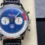 Breitling Top Time B01 Shelby Cobra AB01763A1C1X1 Replica - Cadran Bleu Acier Inoxydable