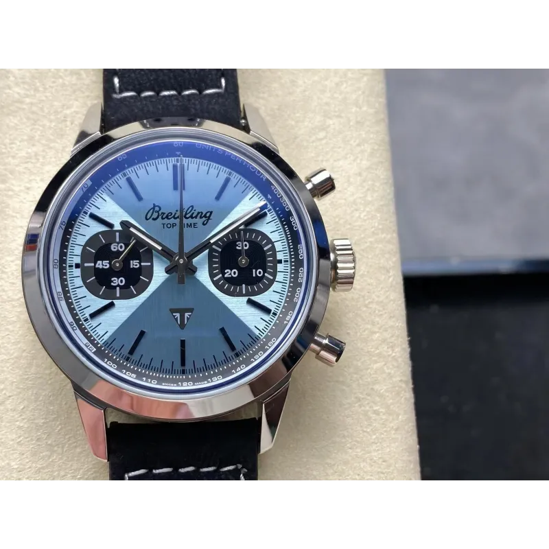 Breitling Top Time B01 AB01764A1C1X1 Replica - Cadran Bleu Acier Inoxydable