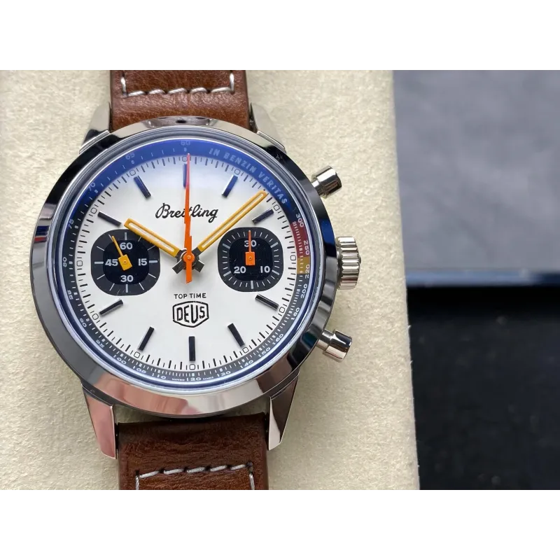Breitling Top Time A233101A1A1X1 Replica - Cadran Argent Acier Inoxydable
