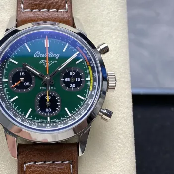 Breitling Top Time Ford Mustang A253101A1L1X1 Replica - Cadran Vert Acier Inoxydable