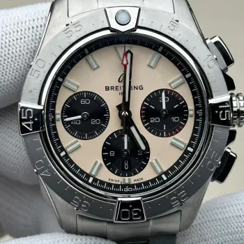 Breitling Chronomat B01 44 AB0147101A1A1 Replica - Beige Acier Inoxydable