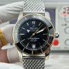 Breitling Superocean Heritage UB2010121B1A1 Replica - Cadran Noir Maille Milanaise