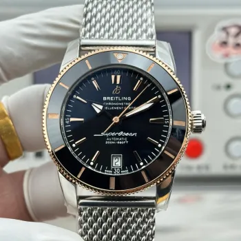 Breitling Superocean Heritage UB2010121B1A1 Replica - Cadran Noir Maille Milanaise