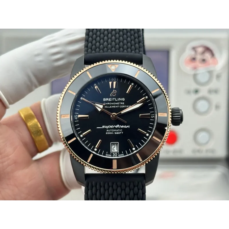 Breitling Superocean Heritage UB20303A1B1S1 Replica - Cadran Noir Acier Inoxydable
