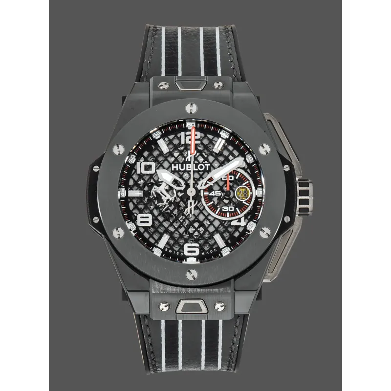 Hublot Big Bang Ferrari 401.FX.1123.VR Replica - Bracelet Cuir Ceramique