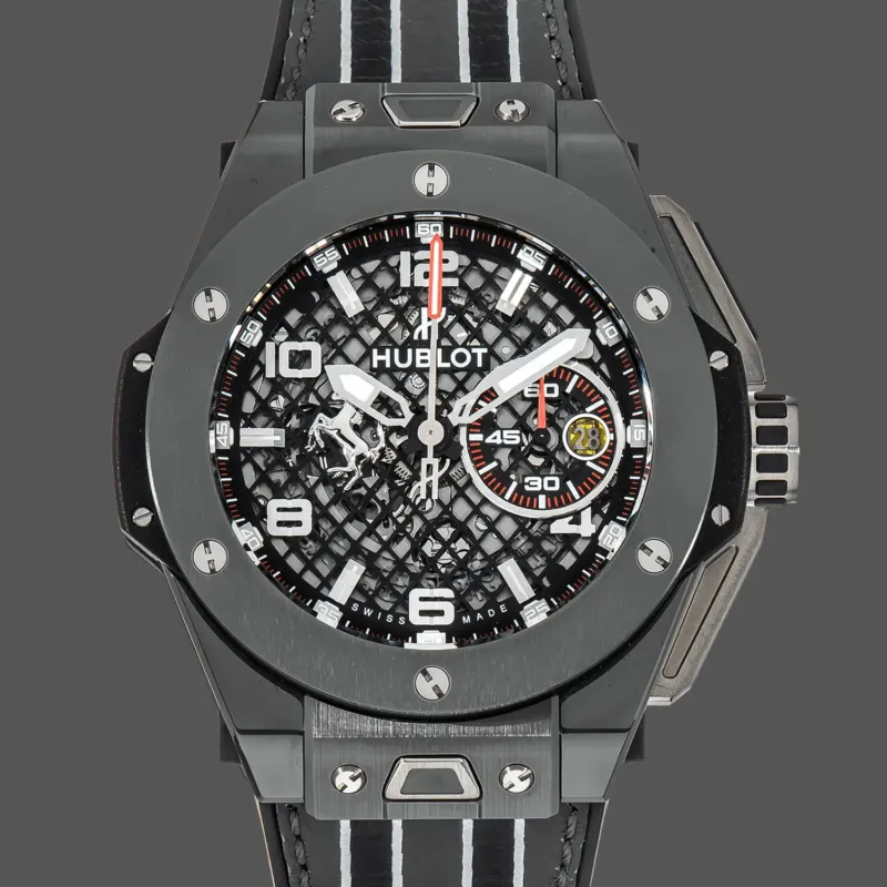 Hublot Big Bang Ferrari 401.FX.1123.VR Replica - Bracelet Cuir Ceramique