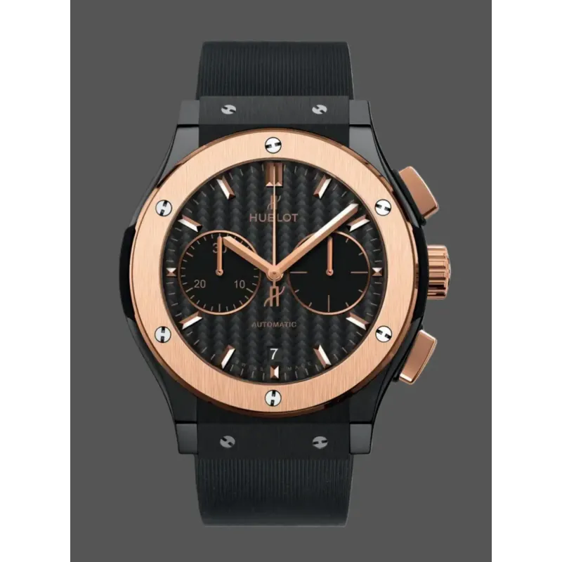 Hublot Classic Fusion Chronograph 521.CO.1781.RX Replica - Cadran Noir Bracelet Caoutchouc