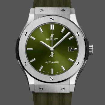 Hublot Classic Fusion Titanium Green 542.NX.8970.RX Replica - Cadran Vert