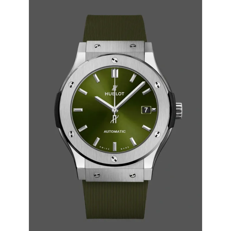 Hublot Classic Fusion Titanium Green 542.NX.8970.RX Replica - Cadran Vert