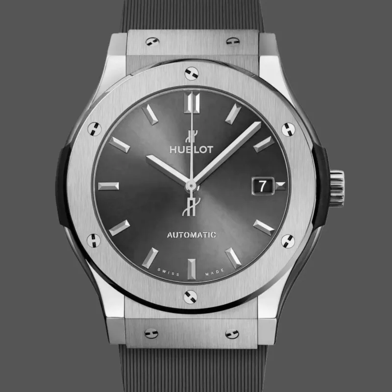 Hublot Classic Fusion Racing Grey 511.NX.7071.LR Replica - Cadran Gris Bracelet Caoutchouc