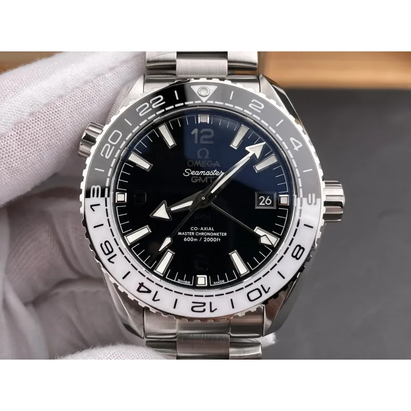Omega Seamaster Planet Ocean GMT 215.30.44.22.01.001 Replica - Cadran Noir