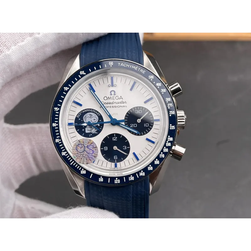 Omega Speedmaster Silver Award Snoopy 310.32.42.50.02.001 Replica - Cadran Argent Lunette Tachymetre