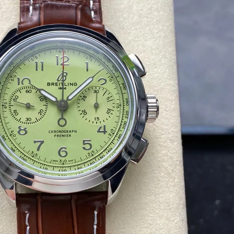 Breitling Premier Pistachio B09 Chronograph 40 AB0930D31L1P1 Replica - Cadran Vert