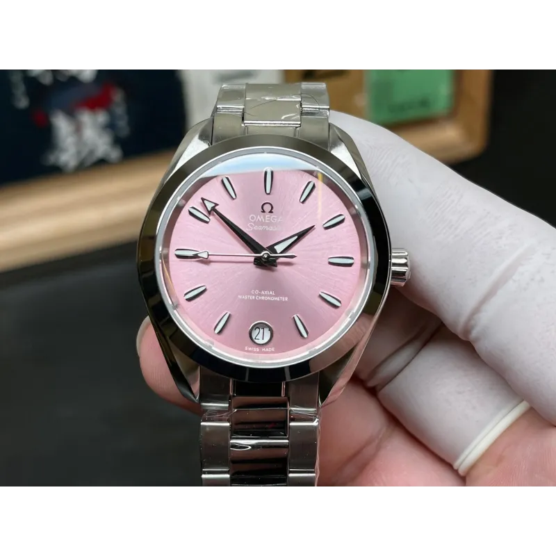 Omega Aqua Terra Unisexe 220.10.34.20.10.003 Replica - Cadran Rose Acier Inoxydable