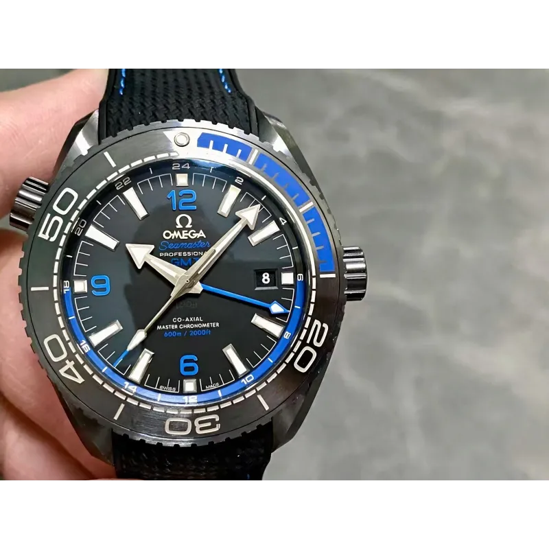 Omega Seamaster Planet Ocean 215.92.46.22.01.002 Replica - Cadran Noir Ceramique
