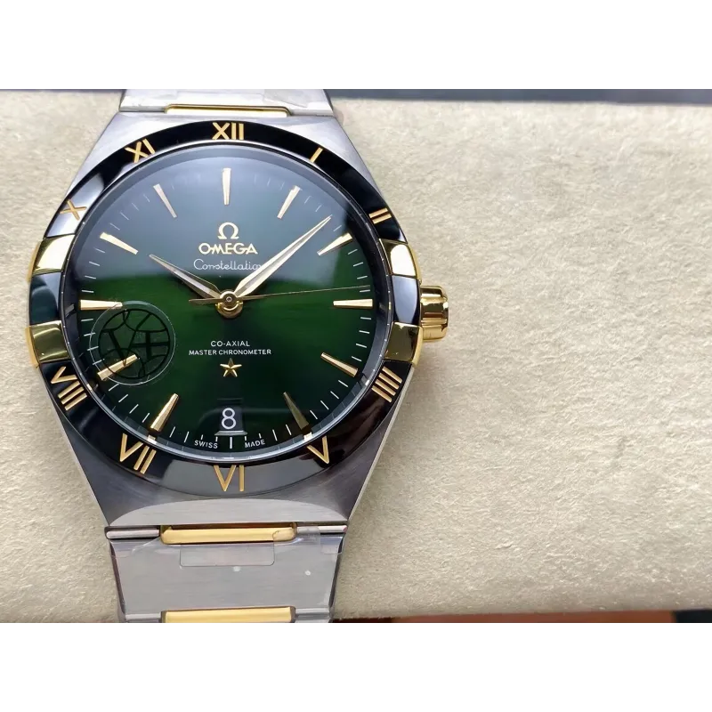 Omega Constellation 131.20.41.21.10.001 (TWO-TONE BRACELET EDITION) Replica - Cadran Vert