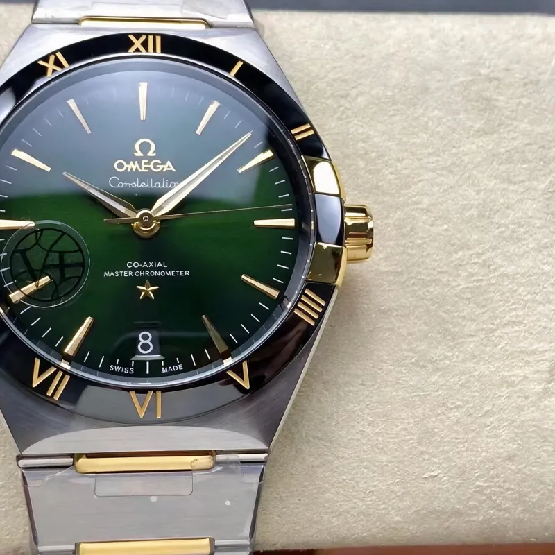 Omega Constellation 131.20.41.21.10.001 (TWO-TONE BRACELET EDITION) Replica - Cadran Vert