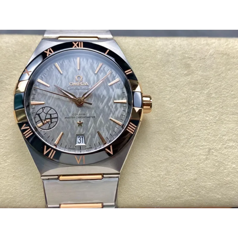 Omega Constellation 131.23.41.21.06.001 (TWO-TONE BRACELET EDITION) Replica - Cadran Gris