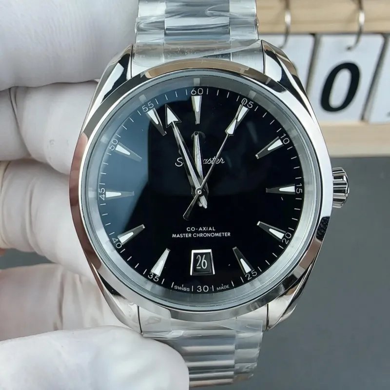 Omega Seamaster Aqua Terra 220.10.38.20.01.004 Replica - Cadran Noir Acier Inoxydable