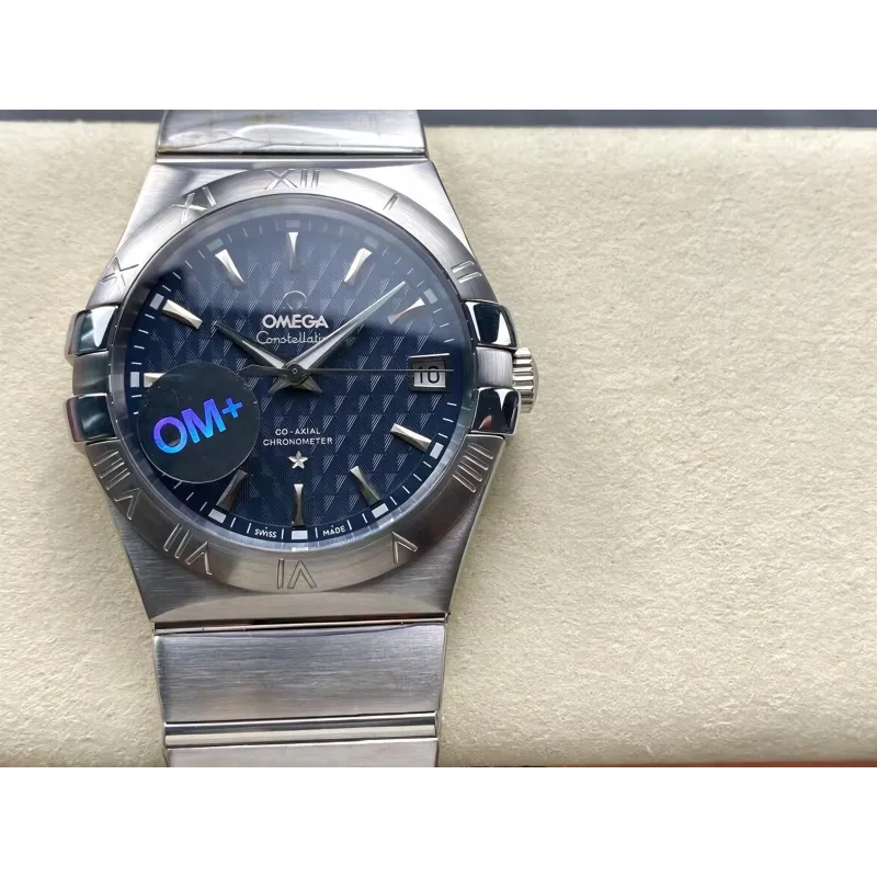 Omega Constellation 123.10.38.21.03.001 Replica - Cadran Bleu Acier Inoxydable